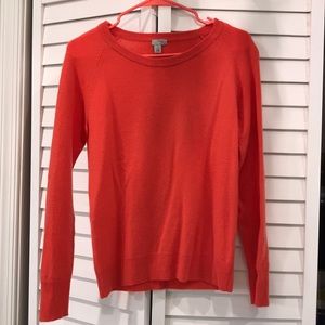 Coral cashmere sweater